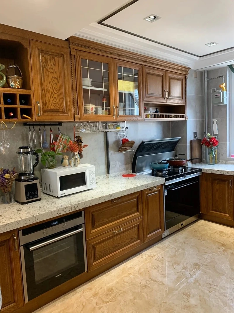 Nét đẹp hoài niệm từ tủ bếp gỗ tự nhiên truyền thống