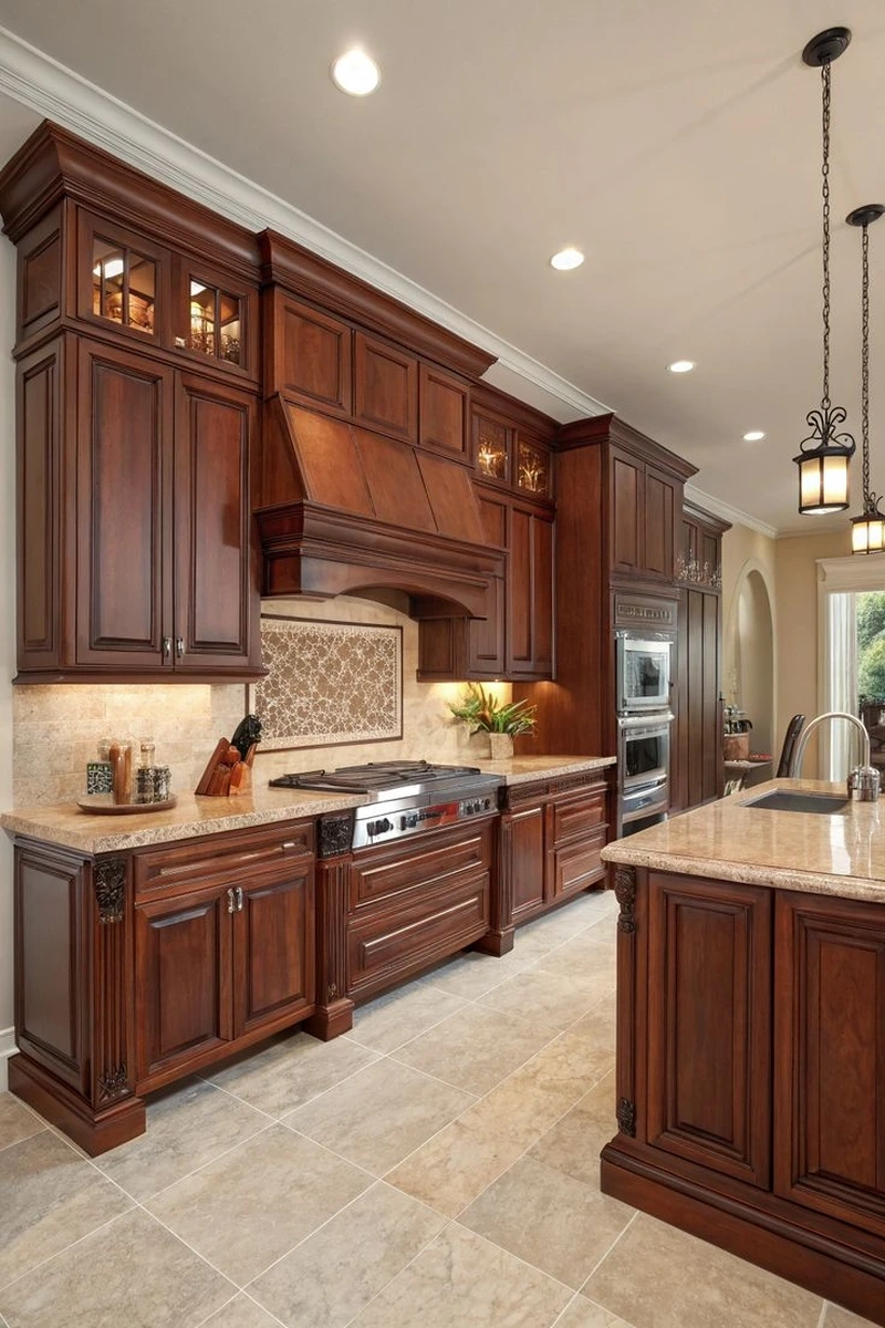 Nâng tầm không gian với tủ bếp gỗ xoan đào cao cấp