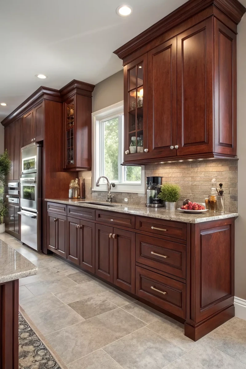 Độ bền vượt trội của tủ bếp gỗ xoan đào chống mối mọt