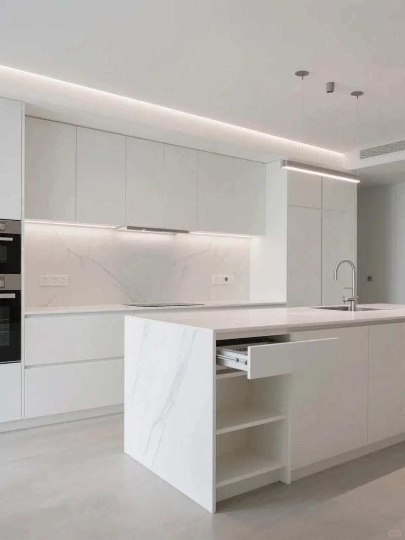 Nâng tầm đẳng cấp với tủ bếp màu trắng cao cấp