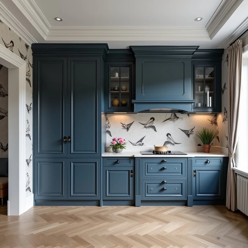 Gợi ý thiết kế tủ bếp tân cổ điển chuẩn thẩm mỹ