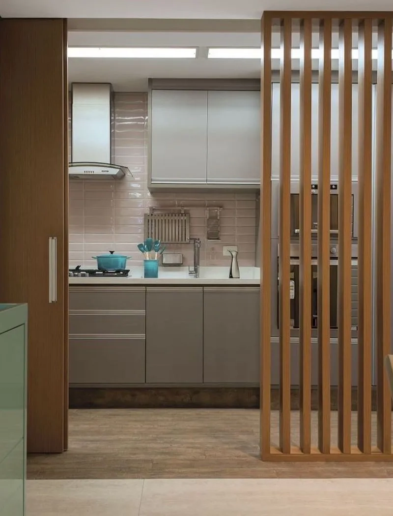 Thiết kế ngăn phòng khách và bếp