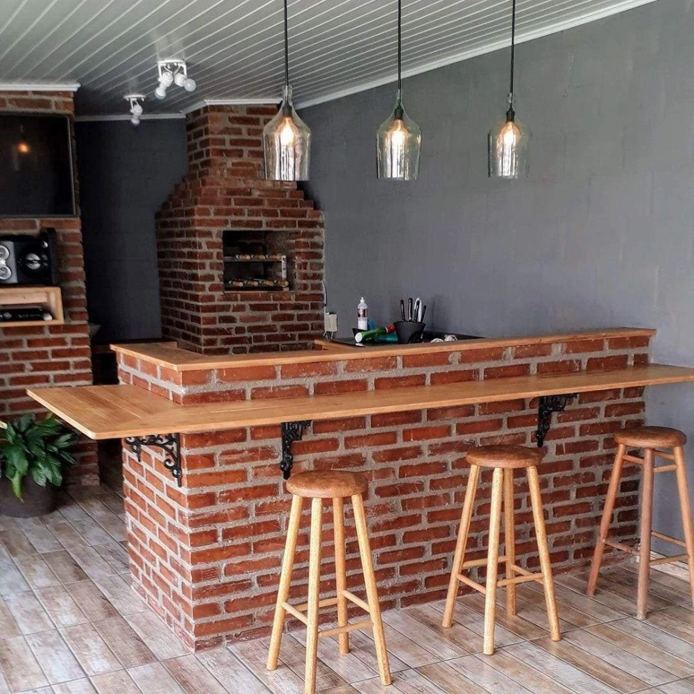 Thiết kế quầy bar xây gạch tối ưu không gian