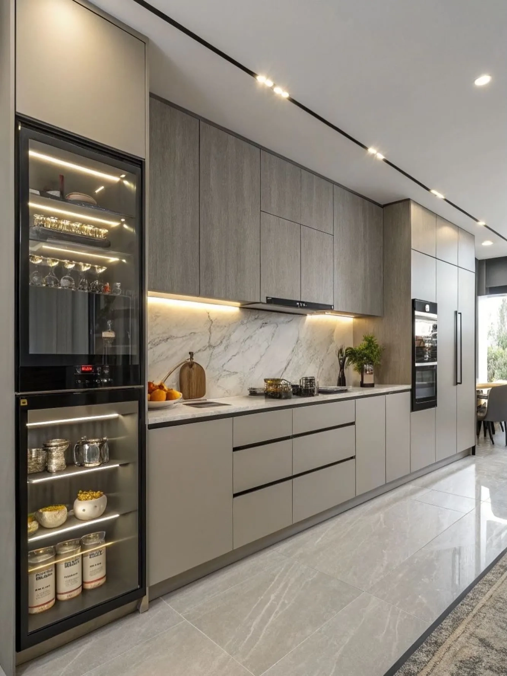 Thiết kế bếp tân cổ điển tone trầm ấm áp đầy quyến rũ