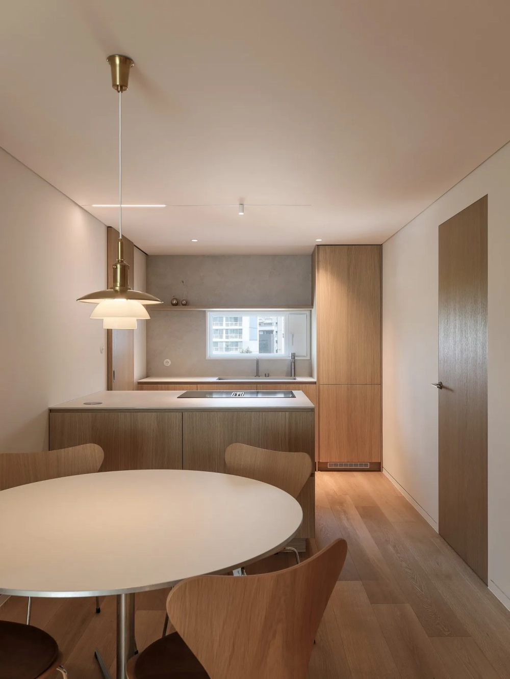 Mẫu bếp mini chữ I tiết kiệm diện tích tối đa