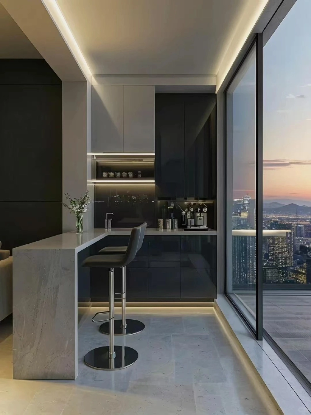 Ghế bàn đảo bếp lưng tựa cao êm ái