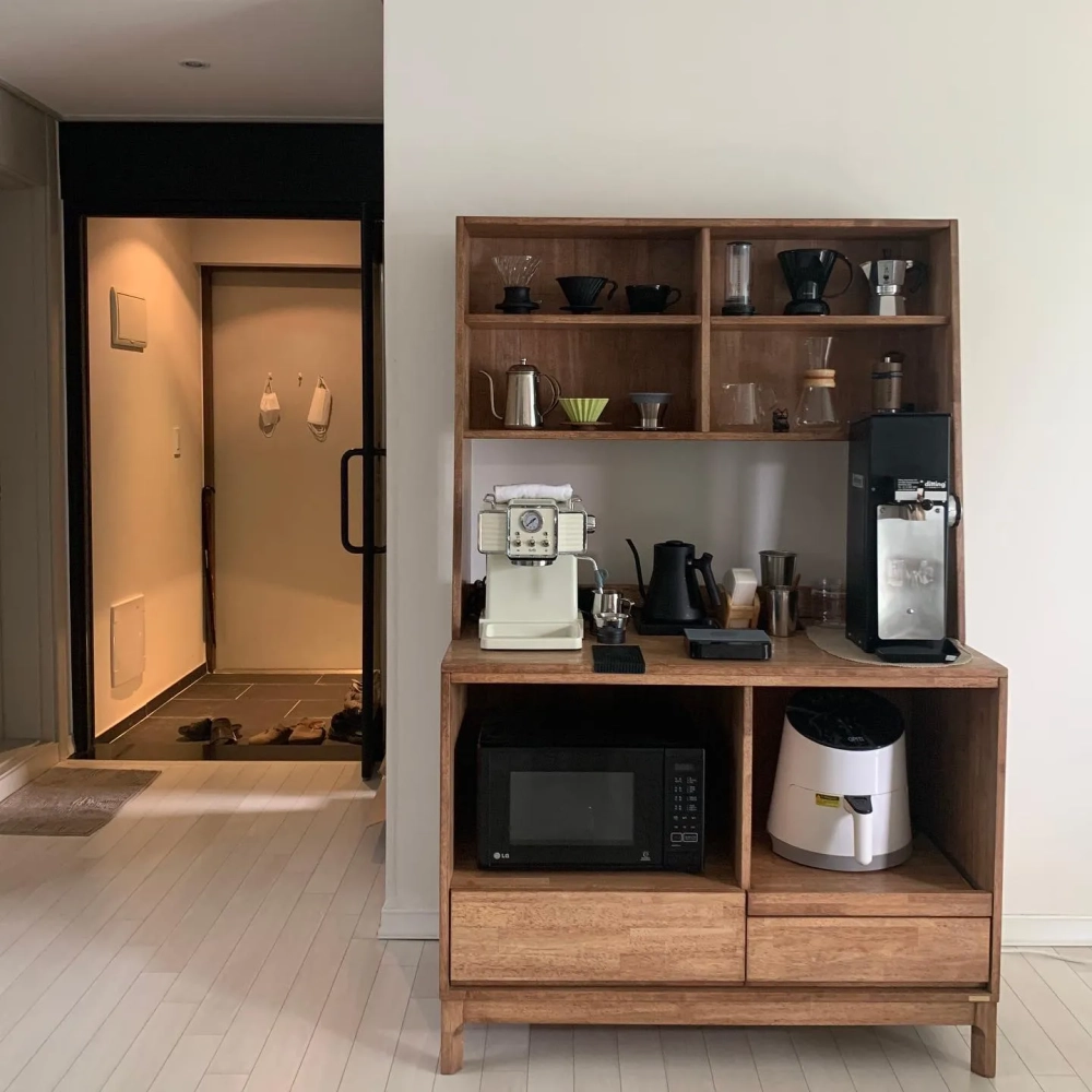 Mẫu tủ để đồ nhà bếp màu xám ghi sang trọng cho biệt thự