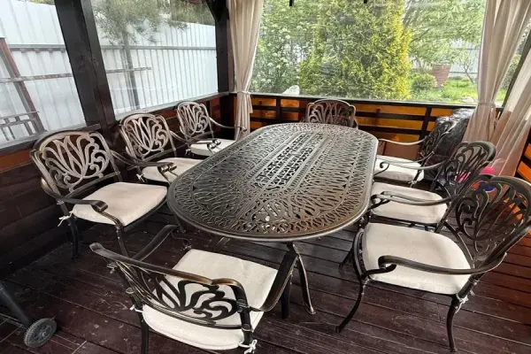 Ảnh mẫu bàn ăn 8 ghế đẹp sang trọng cho nhà hiện đại