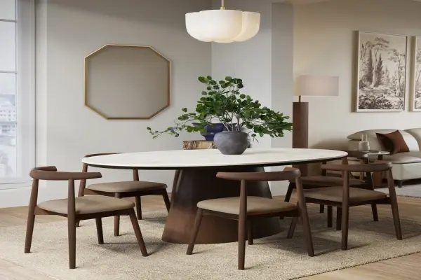 20+ mẫu bàn ăn mặt đá Ceramic chống trầy hiện đại nhất