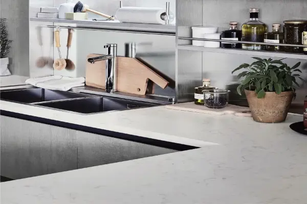 22+ mẫu đá bếp thạch anh đẹp nhất cho căn bếp hiện đại