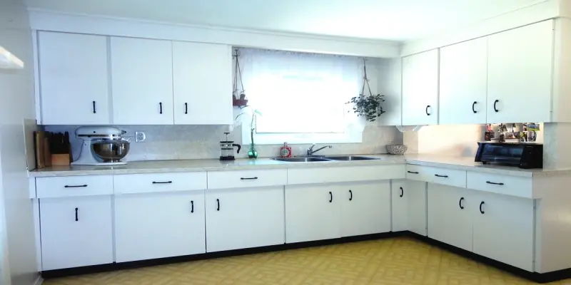 Mẫu tủ bếp Melamine đẹp hiện đại bền bỉ tiện nghi cho bếp