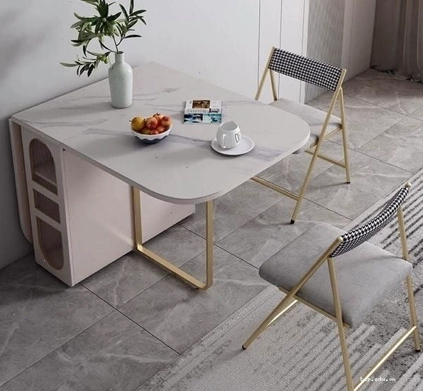 Bàn ăn gấp gọn chân sắt hiện đại