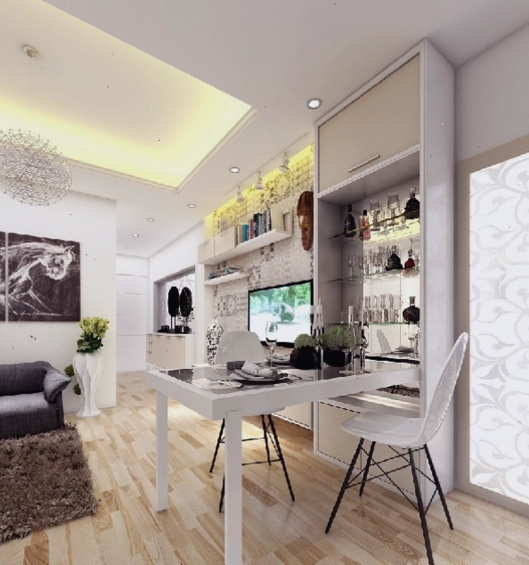 Bàn ăn gấp gọn thông minh