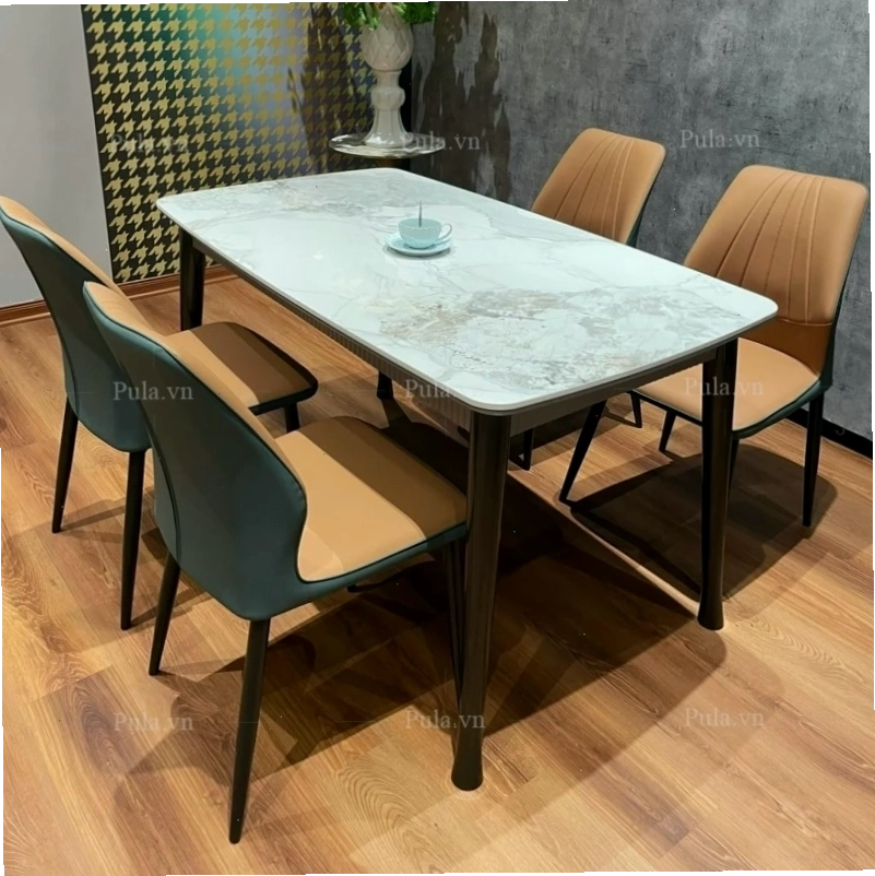 Bàn ăn mặt đá cao cấp Pula BA609