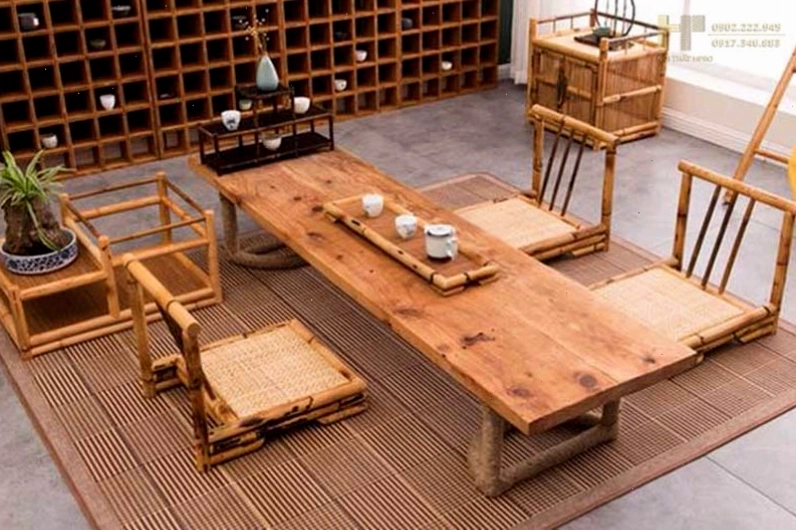 Bàn ăn ngồi bệt gấp gọn kiểu Nhật