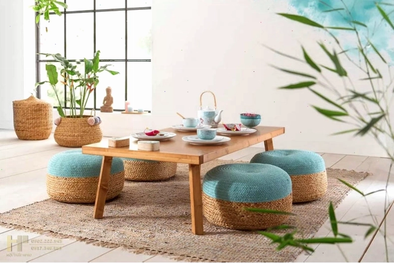 Bàn ăn ngồi bệt gấp gọn tiết kiệm không gian
