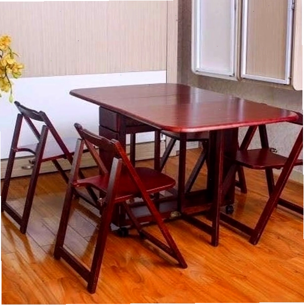 Bàn ăn thông minh màu nâu tiện lợi