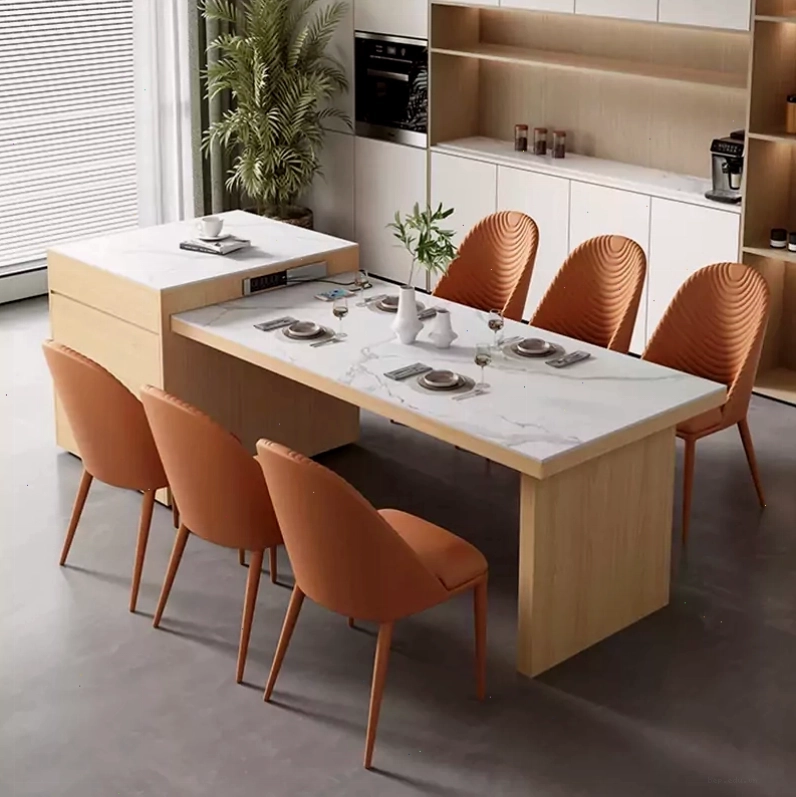 Bàn đảo bếp thông minh có thể gấp gọn tiện lợi