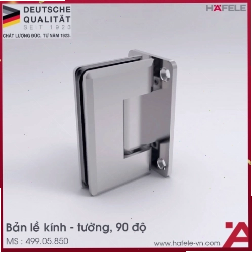 Bản lề kính Hafele cho cửa phòng tắm