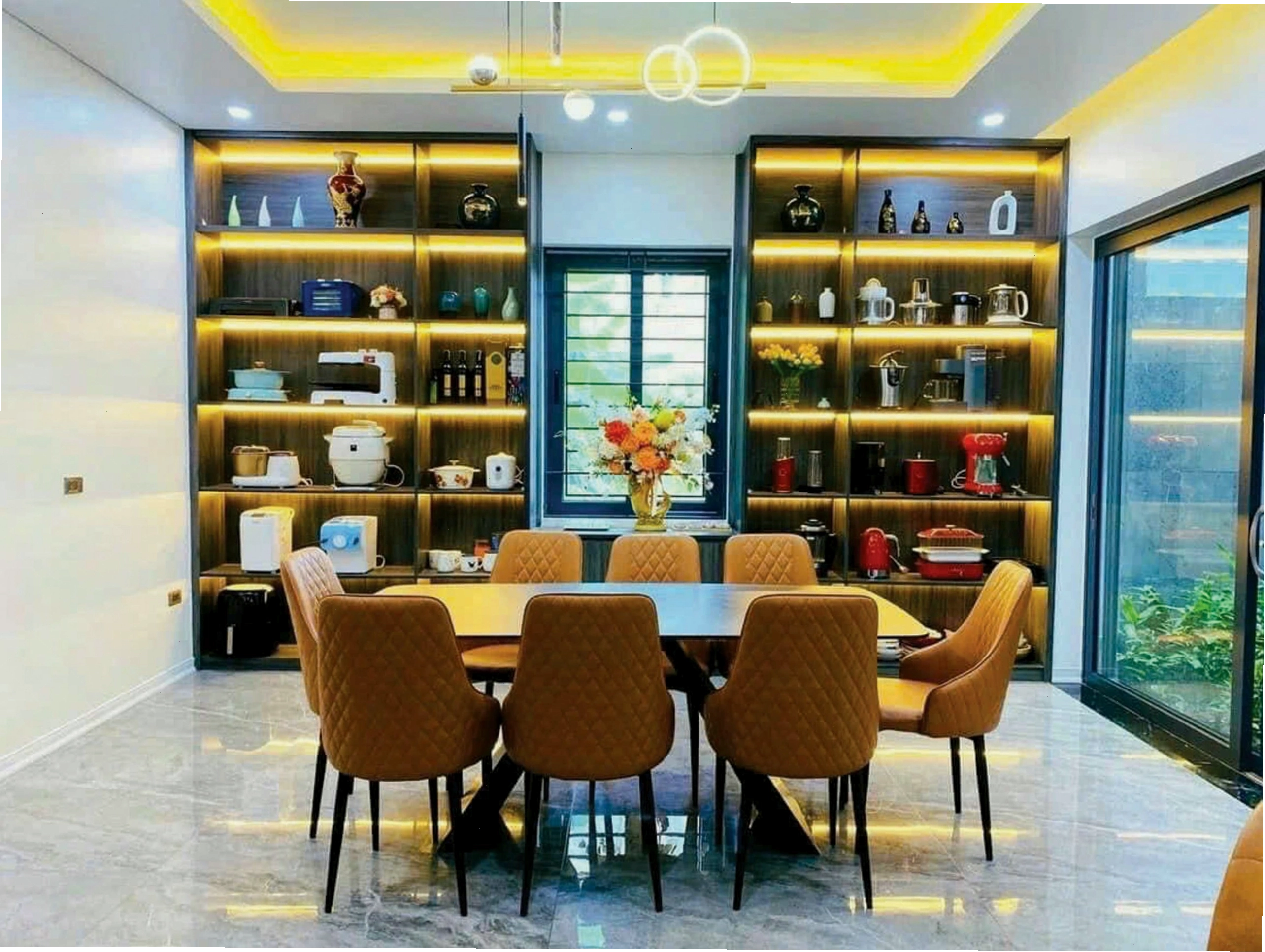 Bảng thông số kích thước tiêu chuẩn của bộ bàn ăn 6 ghế hiện đại