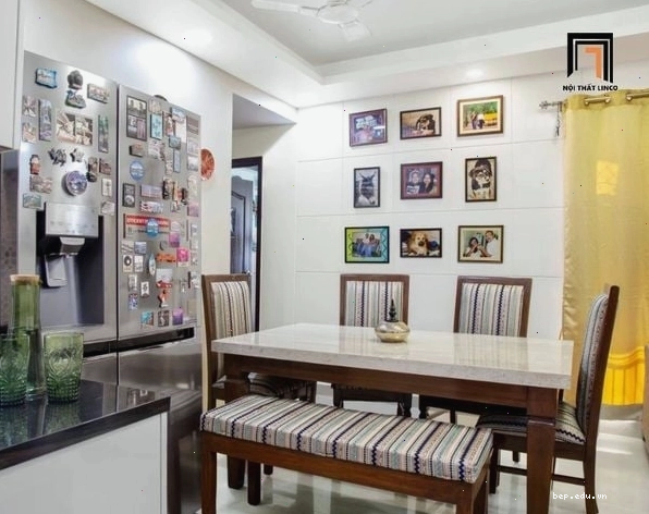 Bộ bàn ăn tròn 4 ghế hiện đại