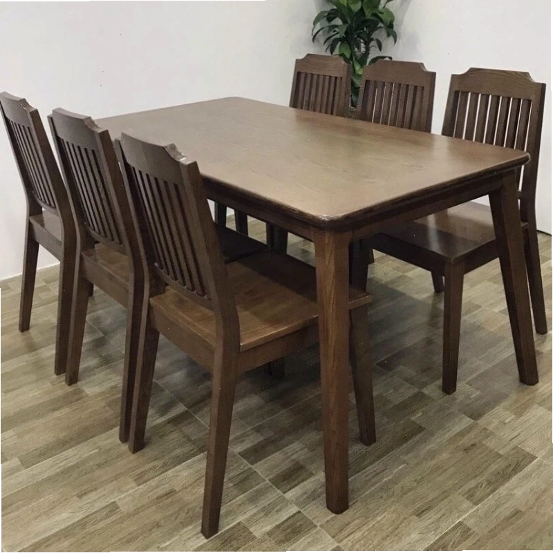Bộ bàn ghế ăn Pula BGA34 chất liệu gỗ óc chó cao cấp