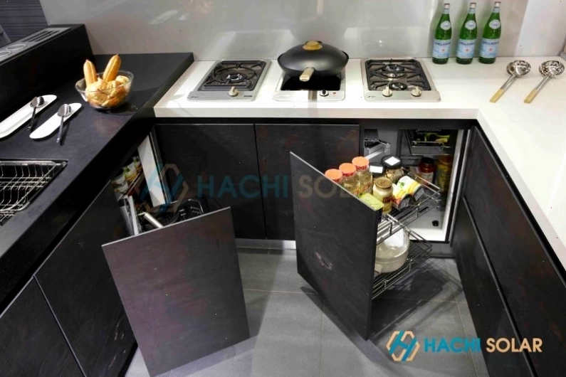 Các loại phụ kiện kệ sử dụng linh hoạt và bền bỉ cho tủ kệ bếp thông minh