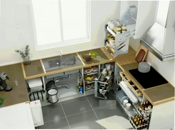 Các loại phụ kiện tủ bếp Garis đa dạng