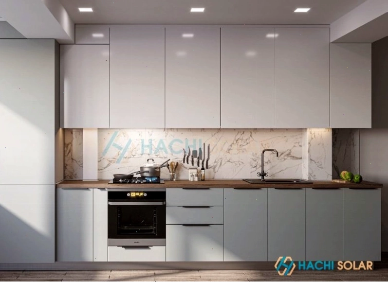 Cấu tạo chi tiết tủ bếp nhôm hợp kim cao cấp với khung nhôm và cánh kính