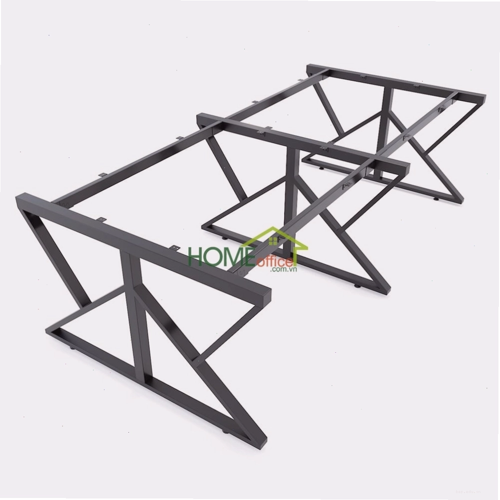 Chân bàn sắt concept lắp ráp cho cụm bàn 4 người