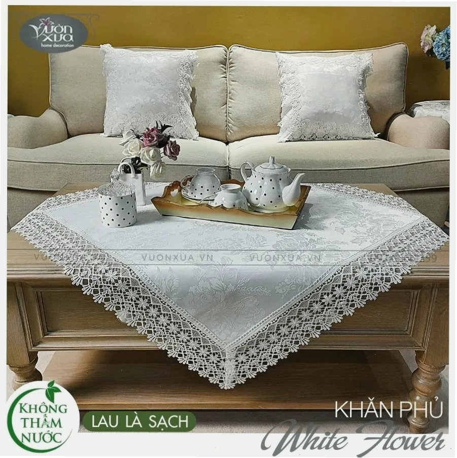 Chọn khăn trải bàn ăn chống thấm theo phong cách decor