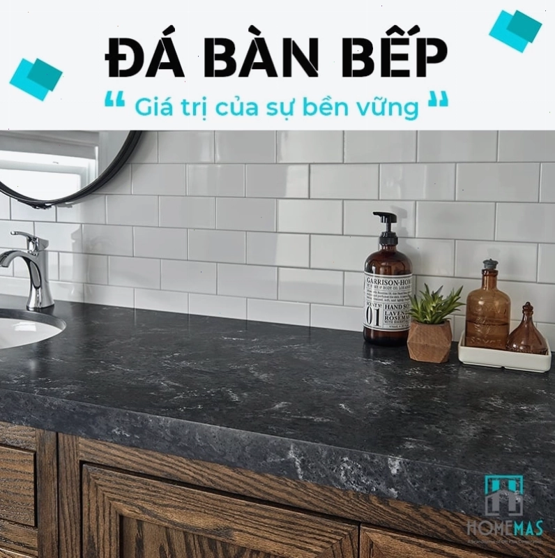 Đá bàn bếp nhân tạo là vật liệu phổ biến và được ưa chuộng nhất hiện nay