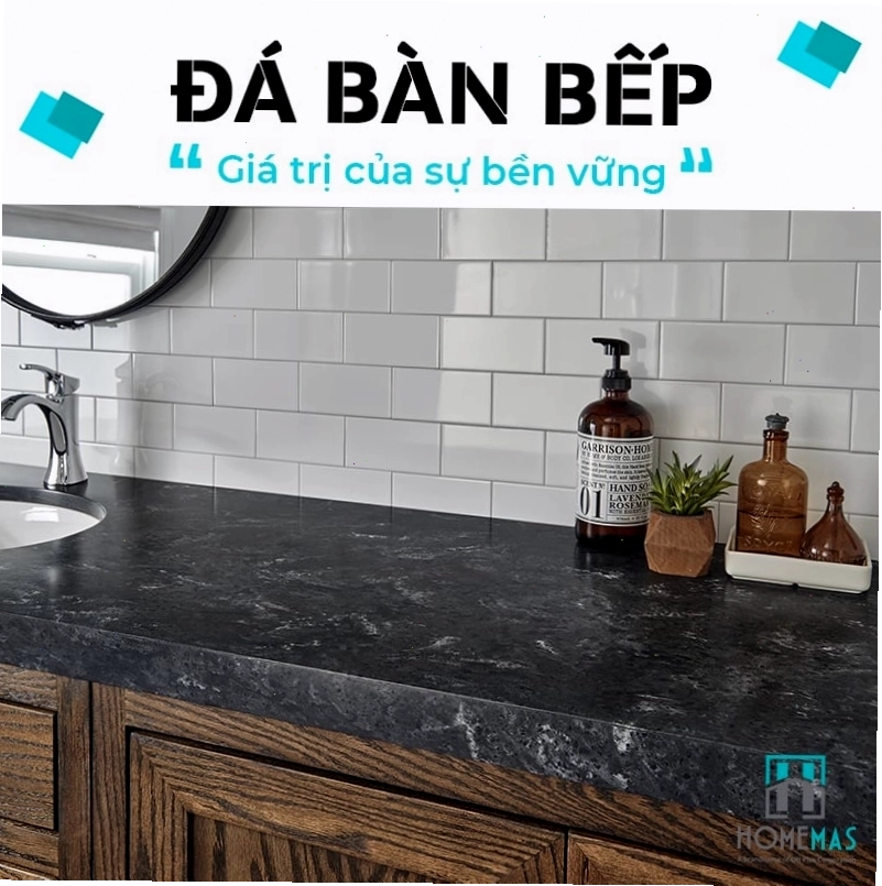 Đá bàn bếp nhân tạo - vật liệu phổ biến cho căn bếp hiện đại