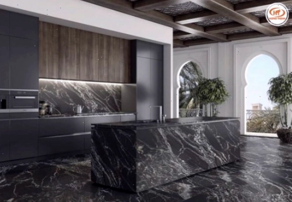Đá Granite Black Forest ốp bếp và lát sàn