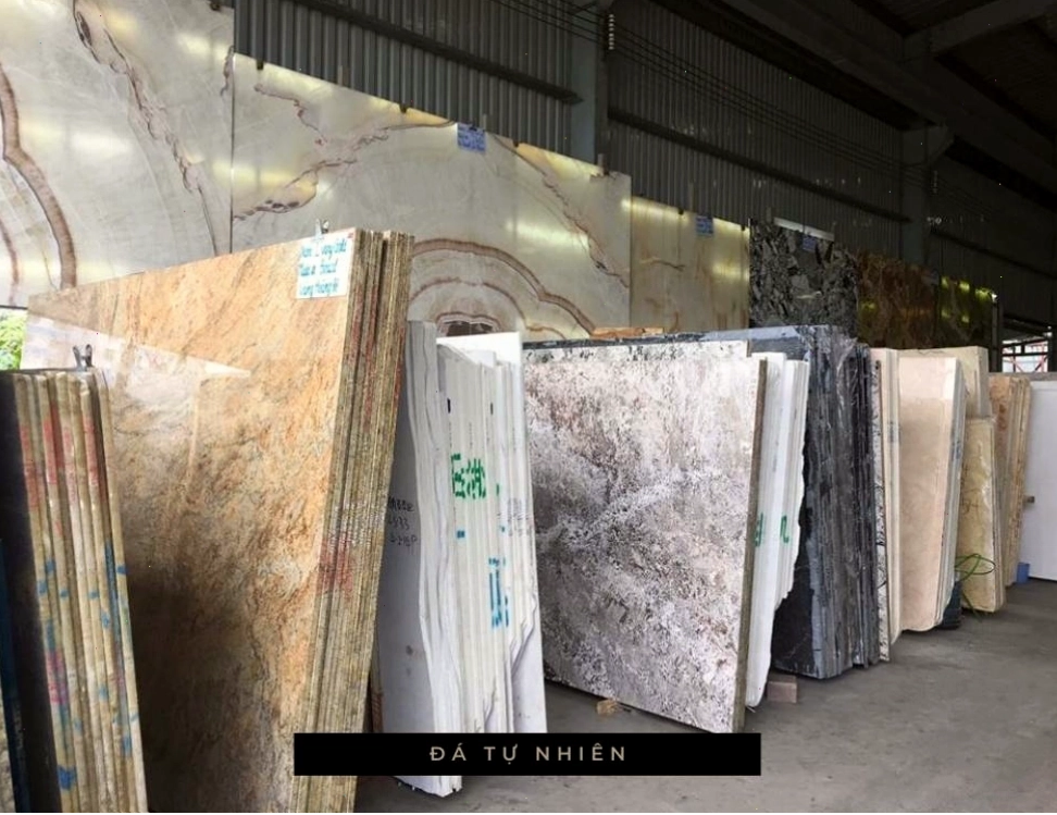 Đá Granite với vân đá tự nhiên đa dạng, phù hợp thay mặt đá bàn bếp