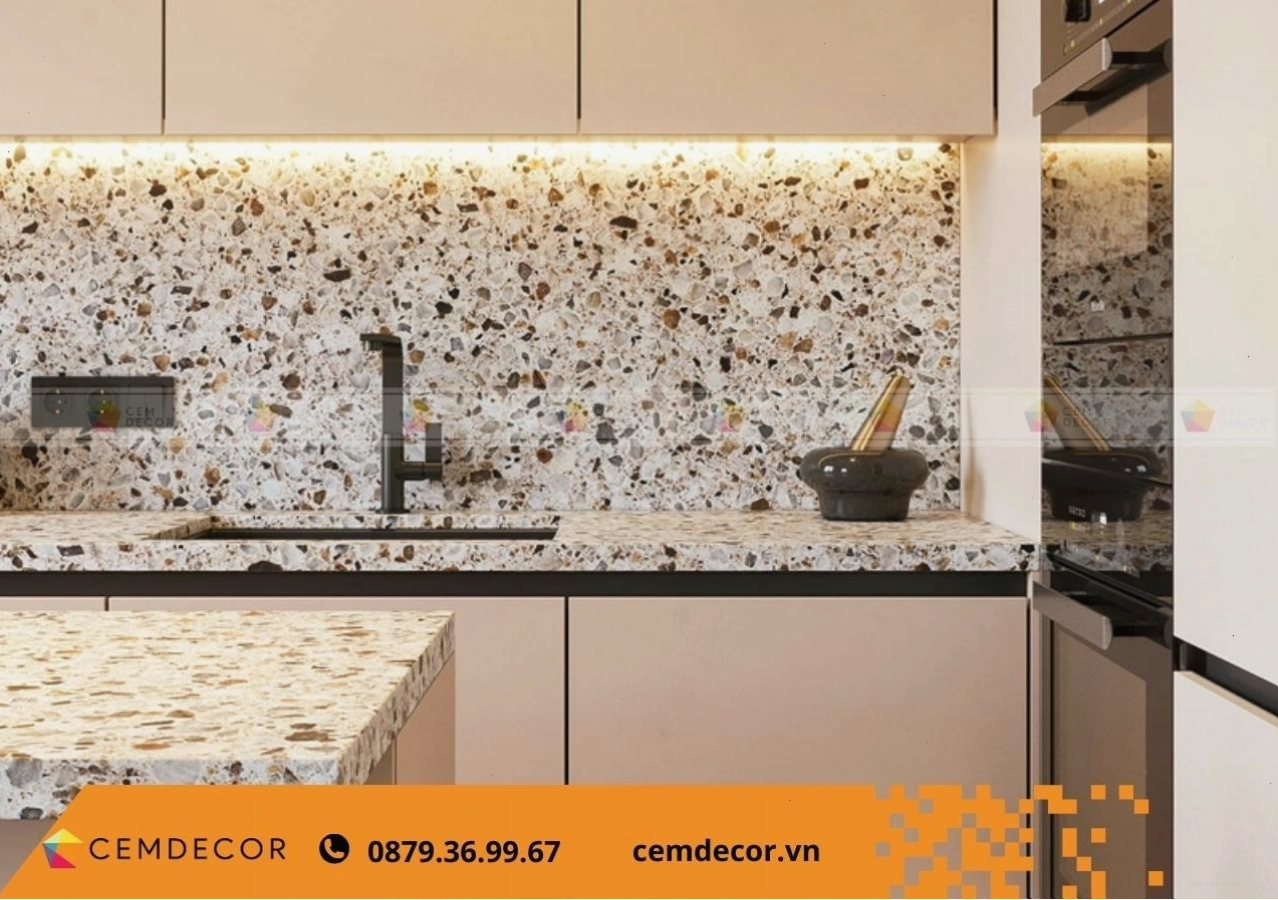 Đá Terrazzo Mặt Bếp Thông Tin Cần Lưu Ý