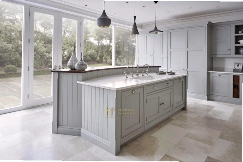 Đảo bếp dạng quầy bar thu hút với thiết kế độc đáo