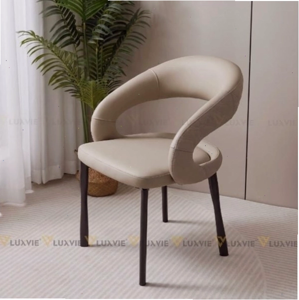 Ghế ăn bọc da cao cấp Pano màu nâu