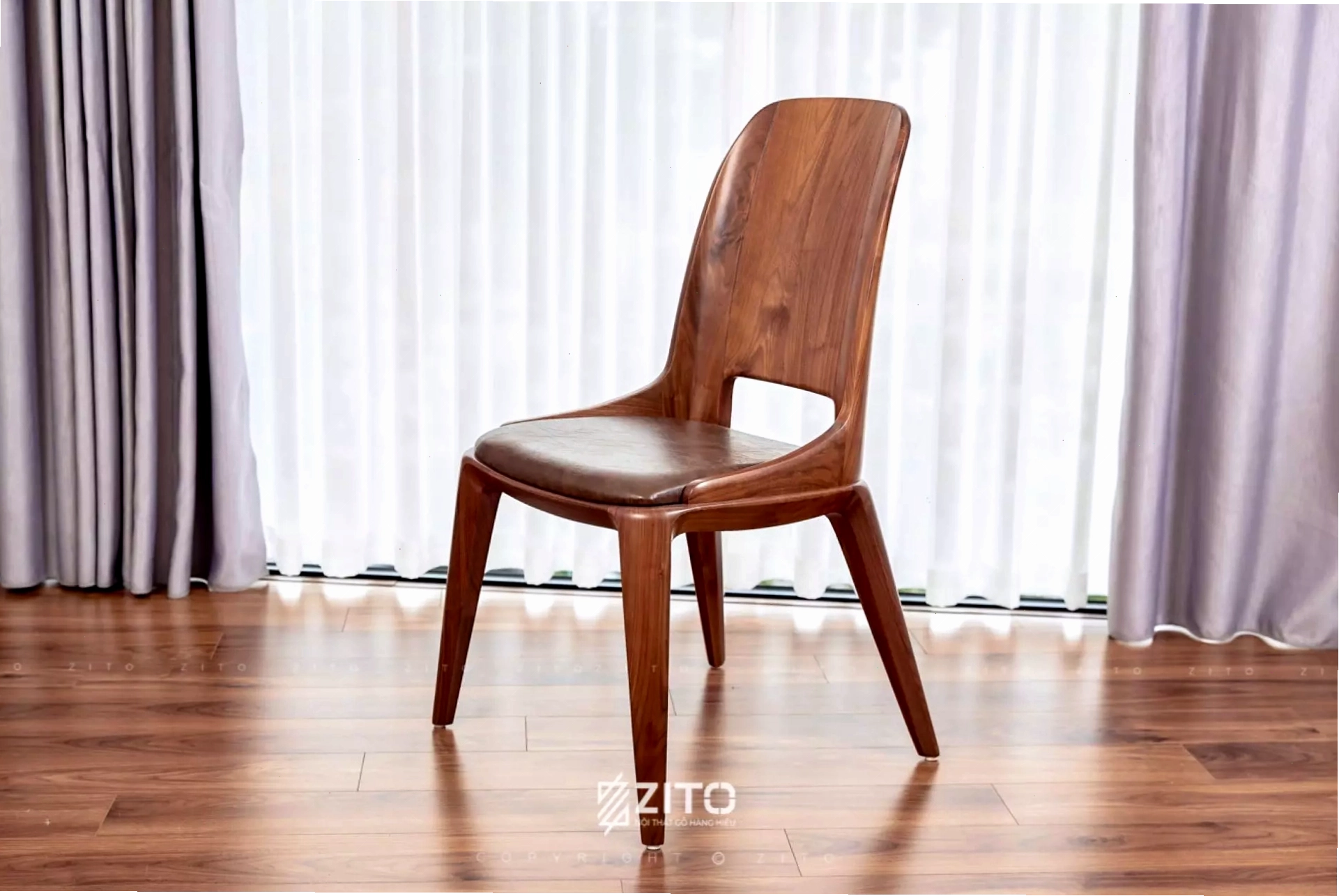 Ghế ăn gỗ óc chó ZGA 613