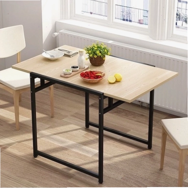 Mẫu bàn ăn gỗ tự nhiên có thể gấp gọn tiện lợi