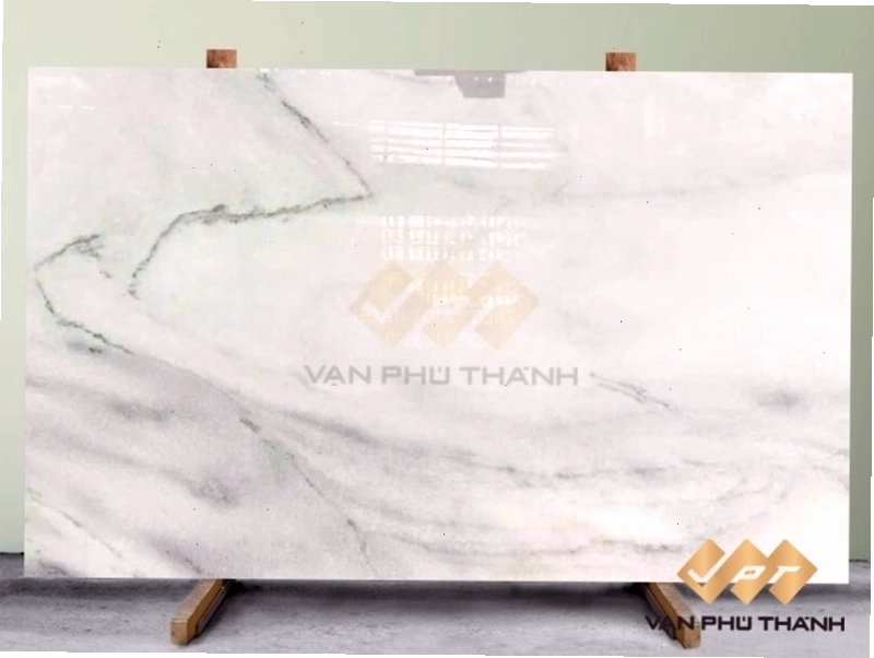 Mẫu đá trắng vân mây marble cẩm thạch
