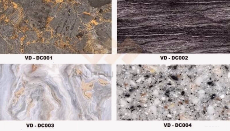 Mẫu kính bếp 3D vân đá tham khảo 3