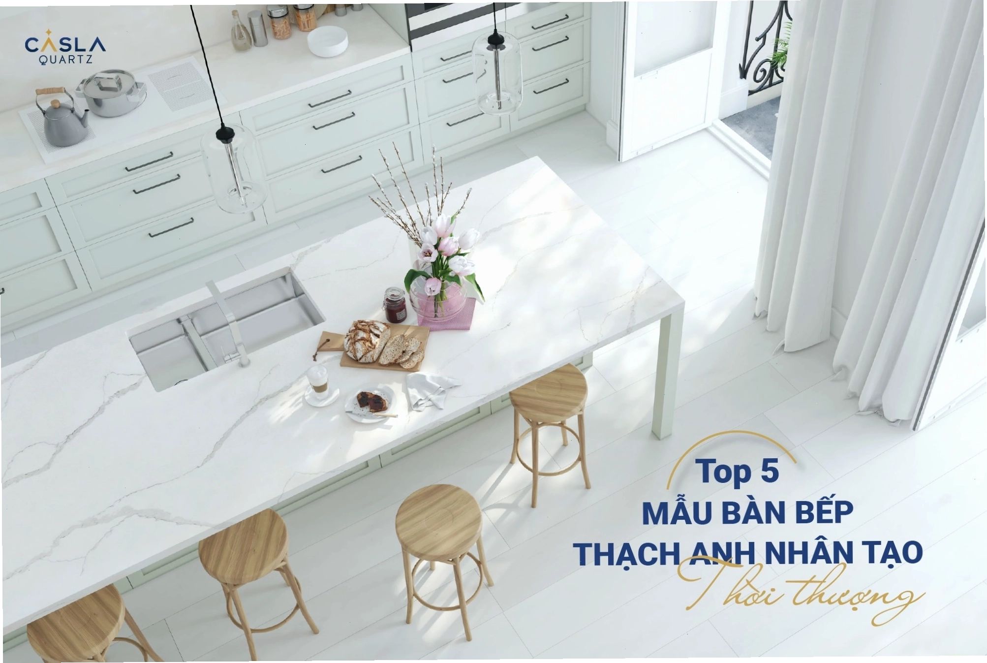 Mẫu mặt bàn bếp đẹp