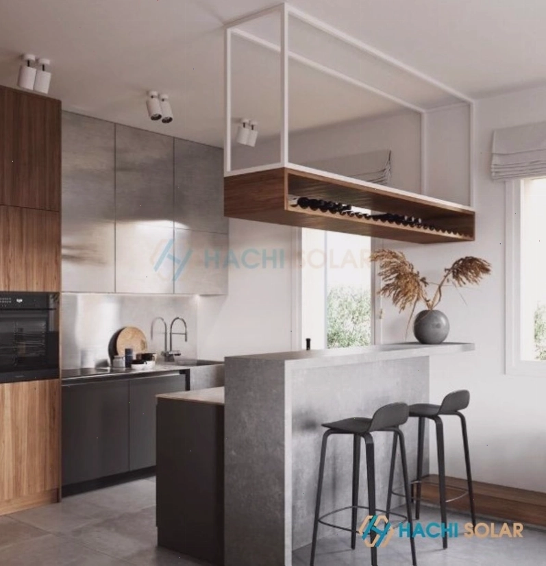 Mẫu quầy bar bếp đẹp thiết kế mini nhỏ gọn