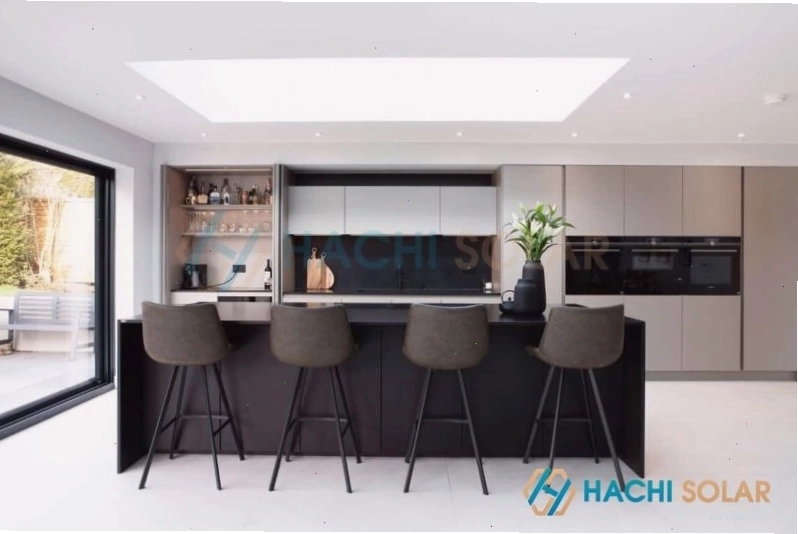 Mẫu quầy bar bếp đơn giản chất liệu nhôm hợp kim cao cấp