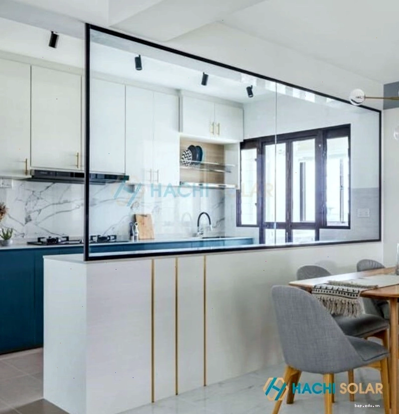 Mẫu quầy bar bếp đơn giản cho nhà chung cư vừa và nhỏ