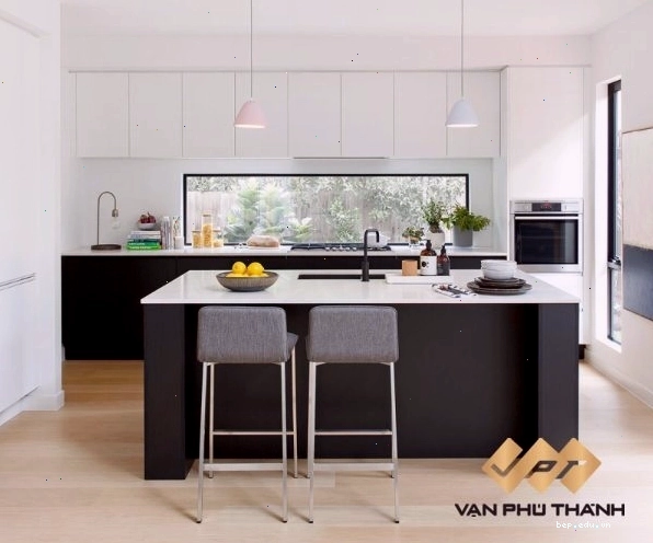 Mẫu thiết kế tủ kệ bếp dưới tối giản chất liệu nhôm hợp kim