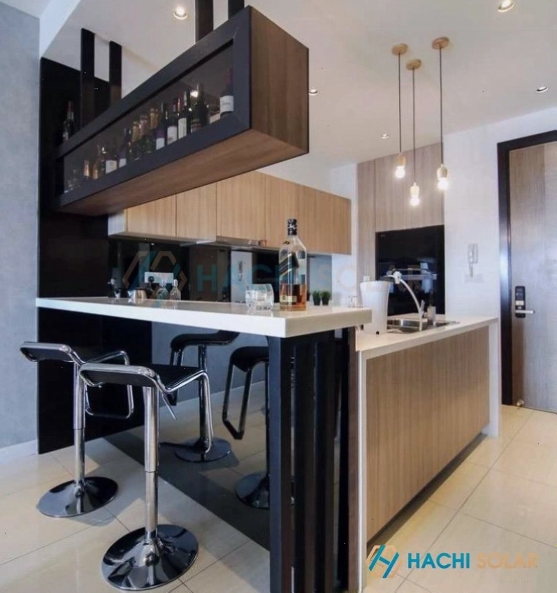 Phân biệt quầy bar nhà bếp và bàn đảo bếp - Hachi Solar