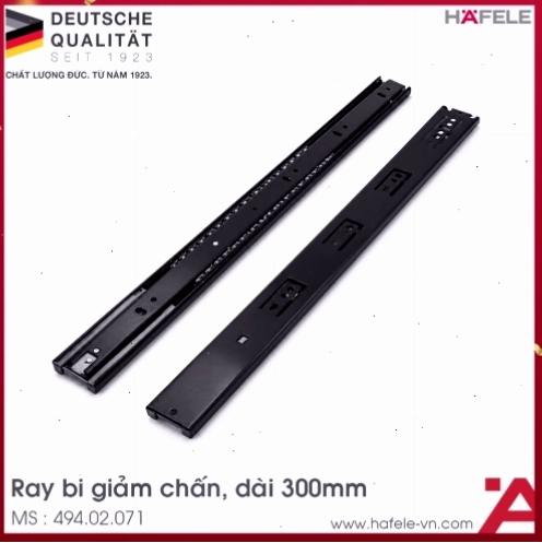 Ray bi giảm chấn Hafele giúp cửa tủ đóng mở êm ái