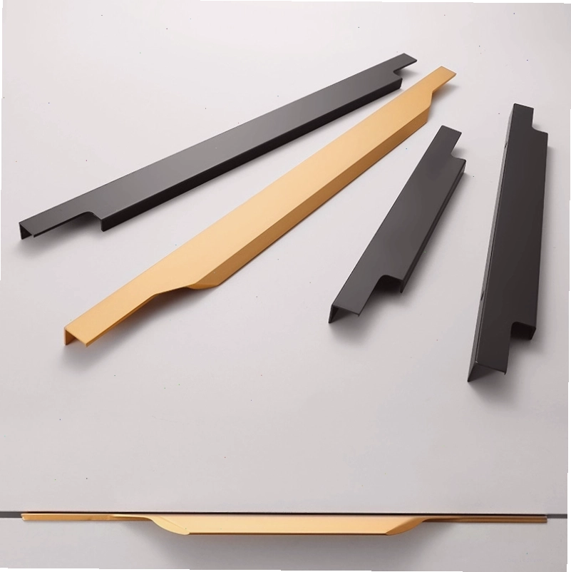 Tay nắm âm nhôm móc dài Euroware 4218 cho tủ bếp hiện đại